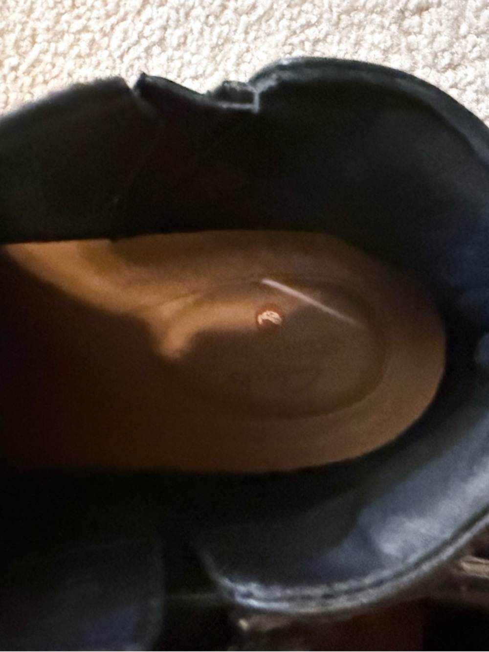 Clarks Black Leather Ankle Booties with Low Block Heel - Picture 5 of 5